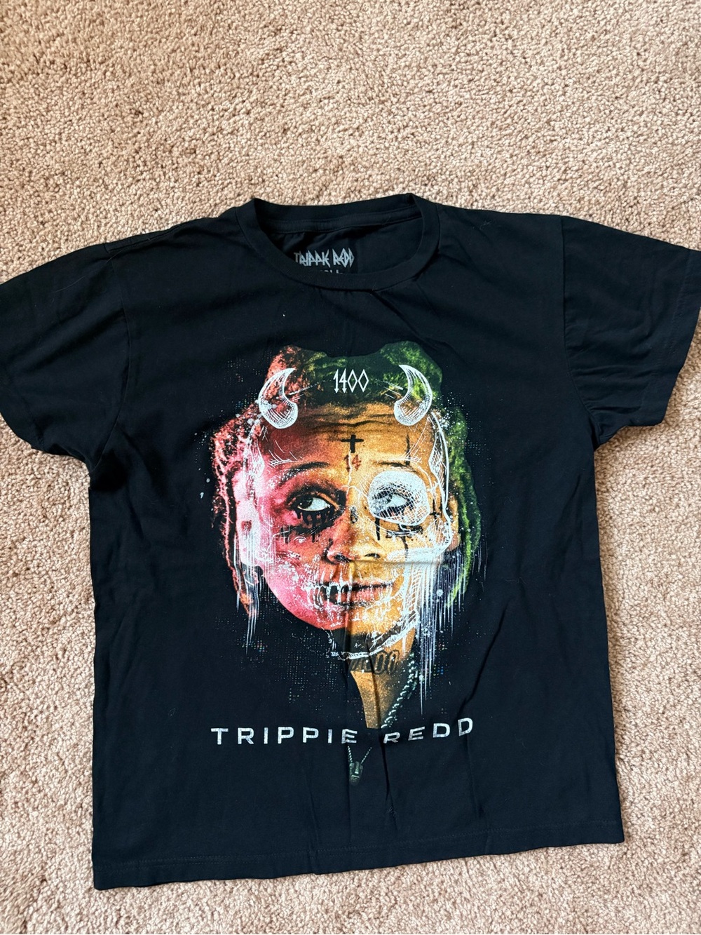 Black Graphic Kids' Band Tee - Trippie Redd